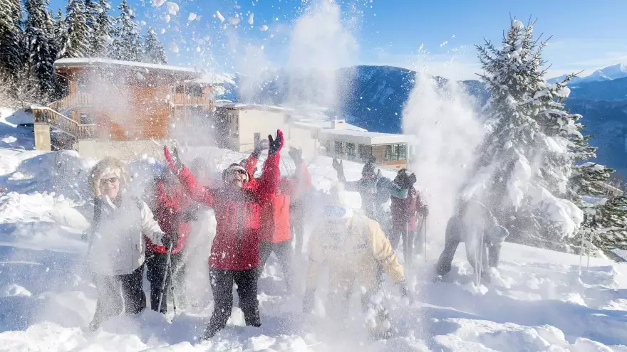 Les Carlines VTF Doucy sous la neige