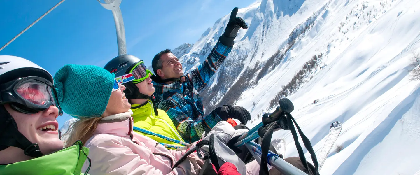 Family ski lifts in Barcelonnette