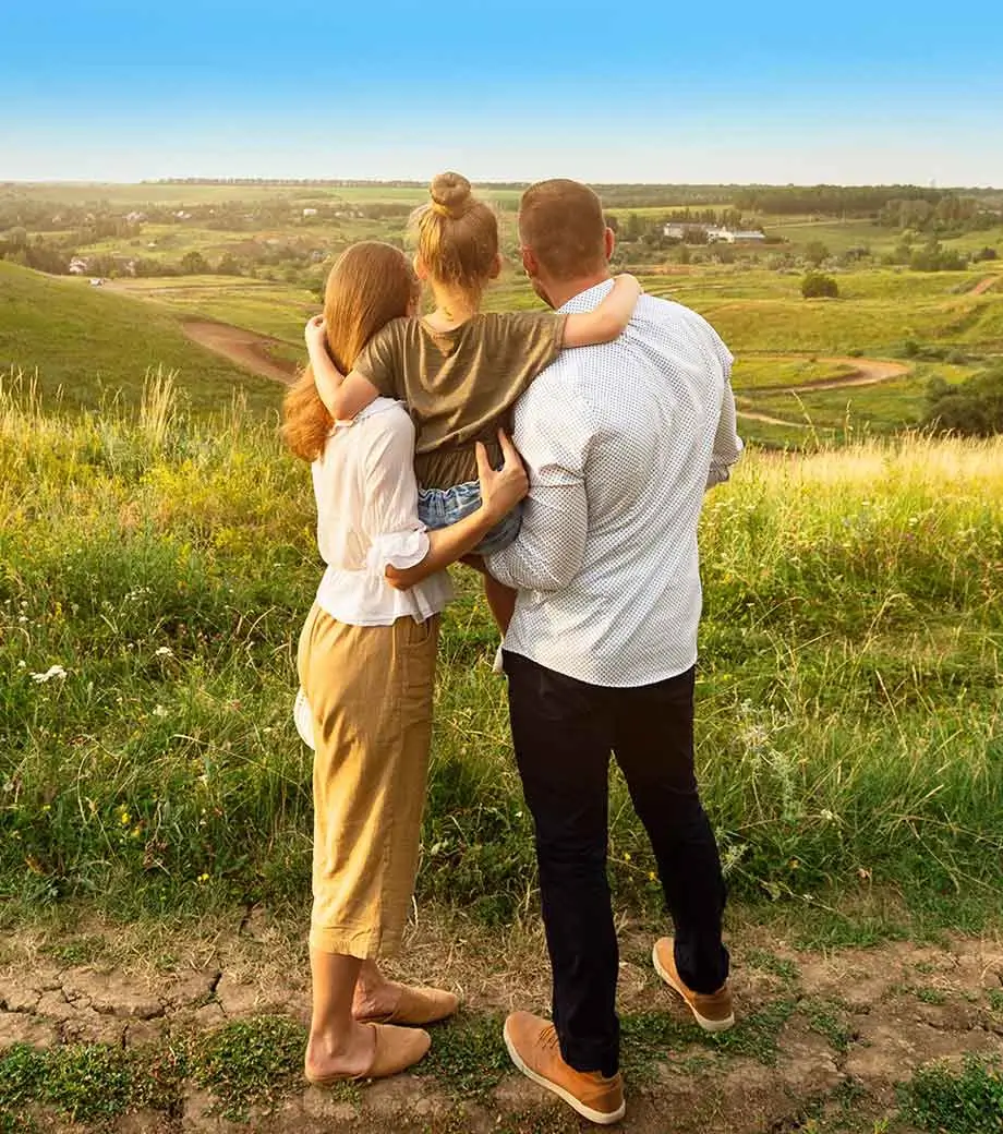 Family vacation in the countryside